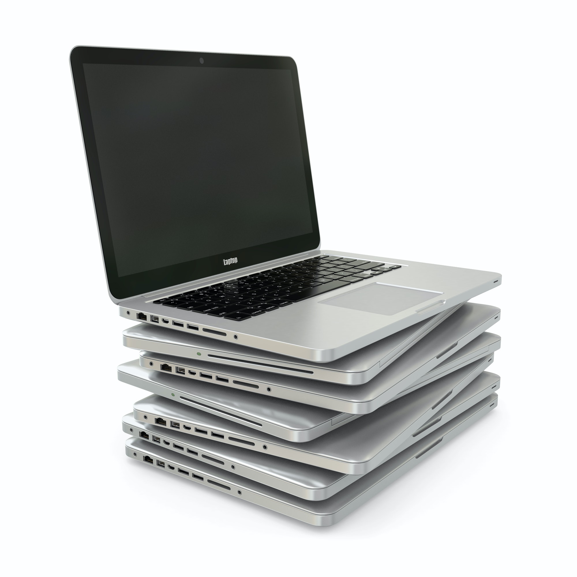 Stack of Laptop 3d